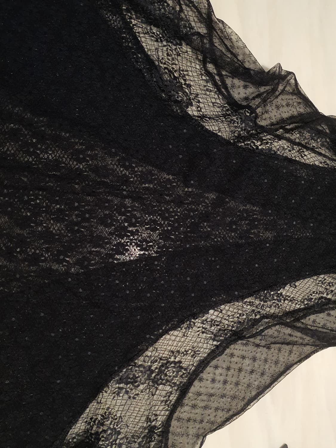 [빈티지] 레이어드 원피스 레이스 블랙 슬립 원피스 상품이미지6