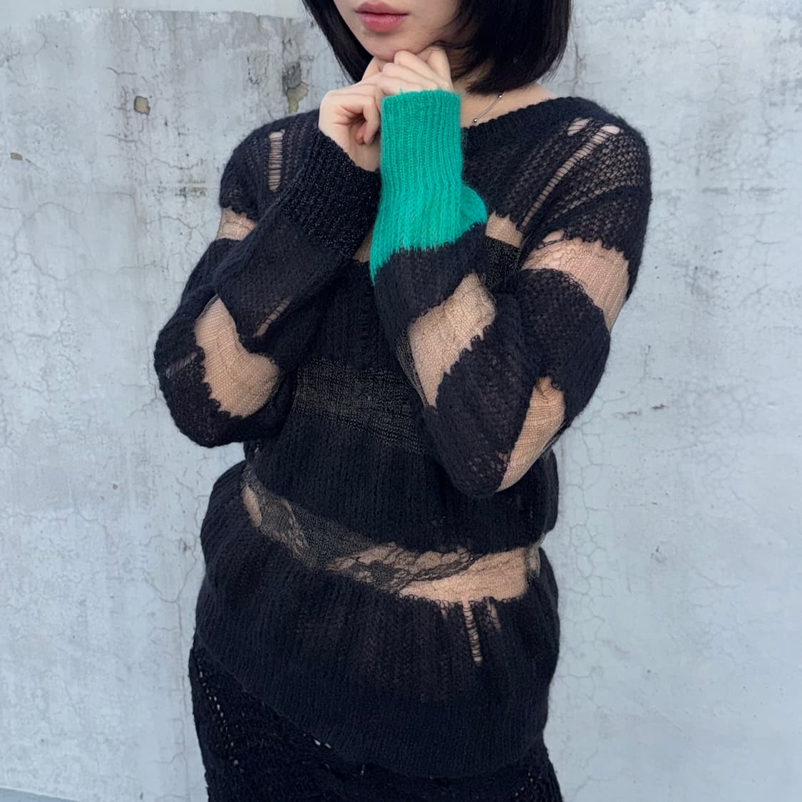 DIESEL Mesh Mix Hole Knit 상품이미지5