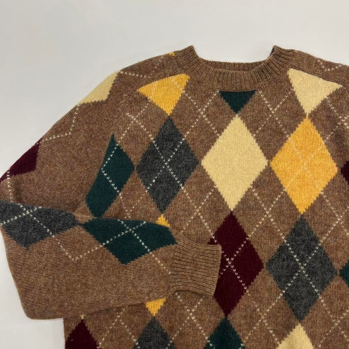 ONAIR CLASSIC 아가일 니트 MADE IN ITALY 상품이미지2