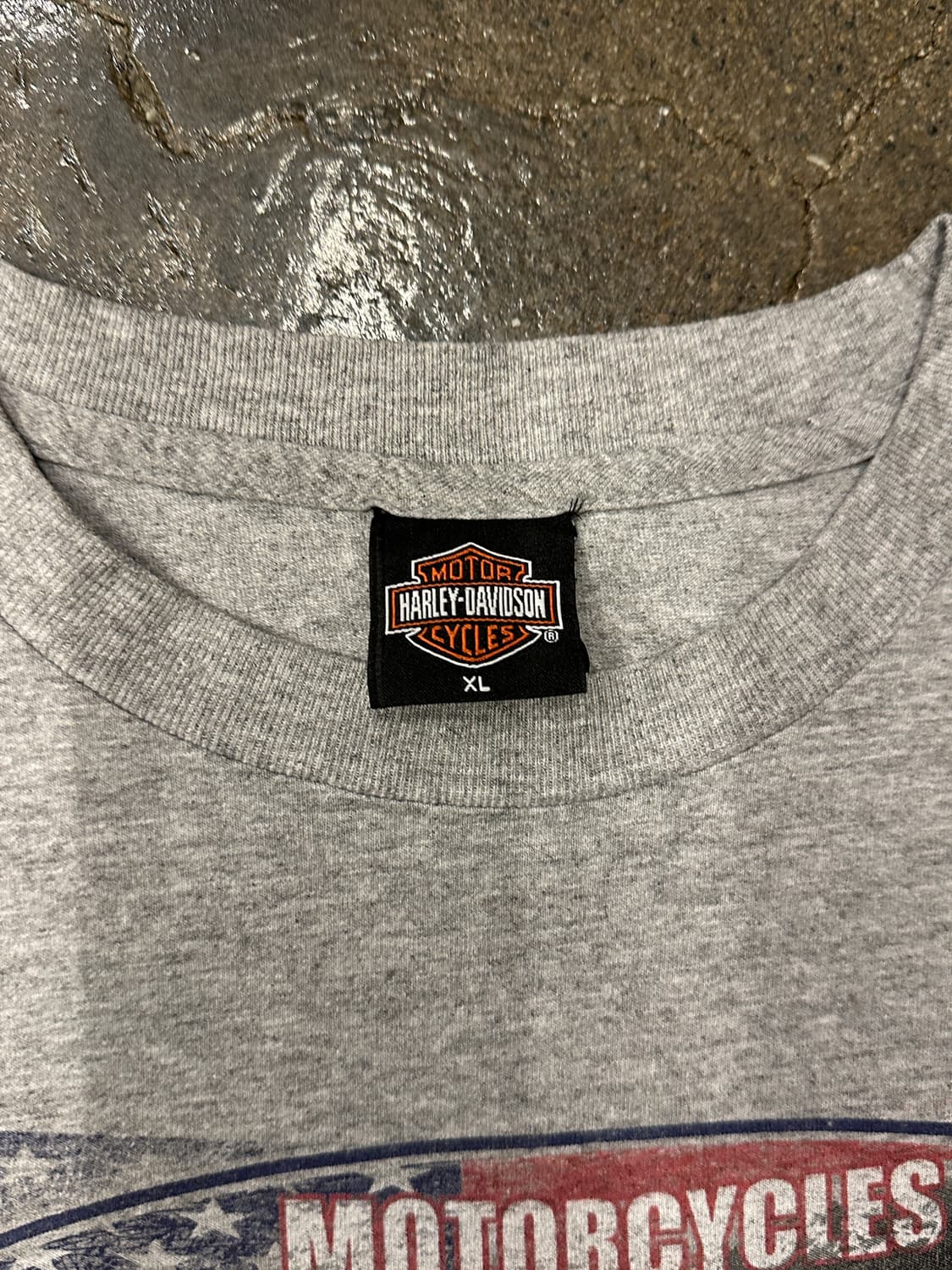 90s USA 할리데이비슨 프린팅 반팔티셔츠 XL 상품이미지4