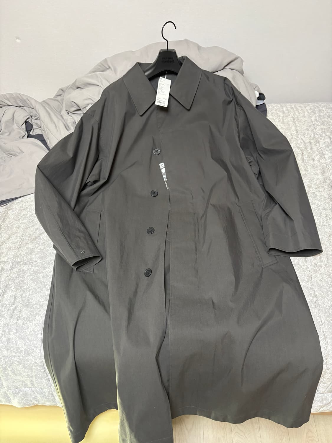 유니클로u 싱글브레스트코트 다크그레이 xxl 상품이미지1