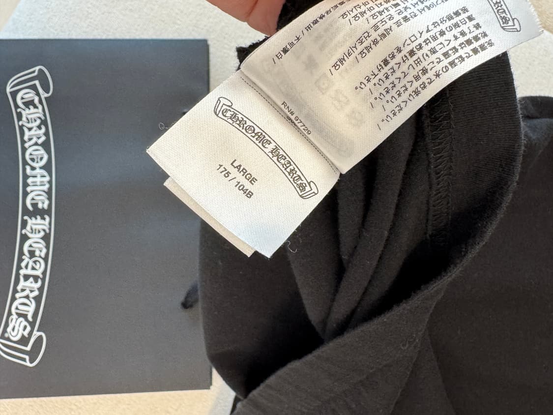 크롬하츠 호놀룰루 블랙 반팔티 L 상품이미지5