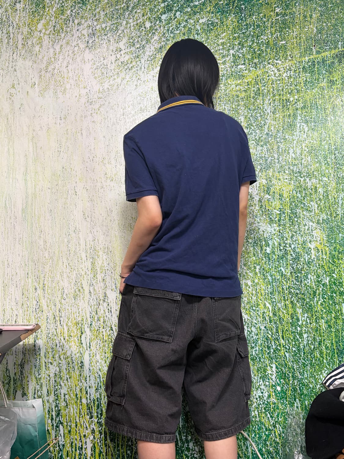 폴로 빅포니 치프키프 자수 배색 네이비 반팔 카라 티셔츠 S   상품이미지4