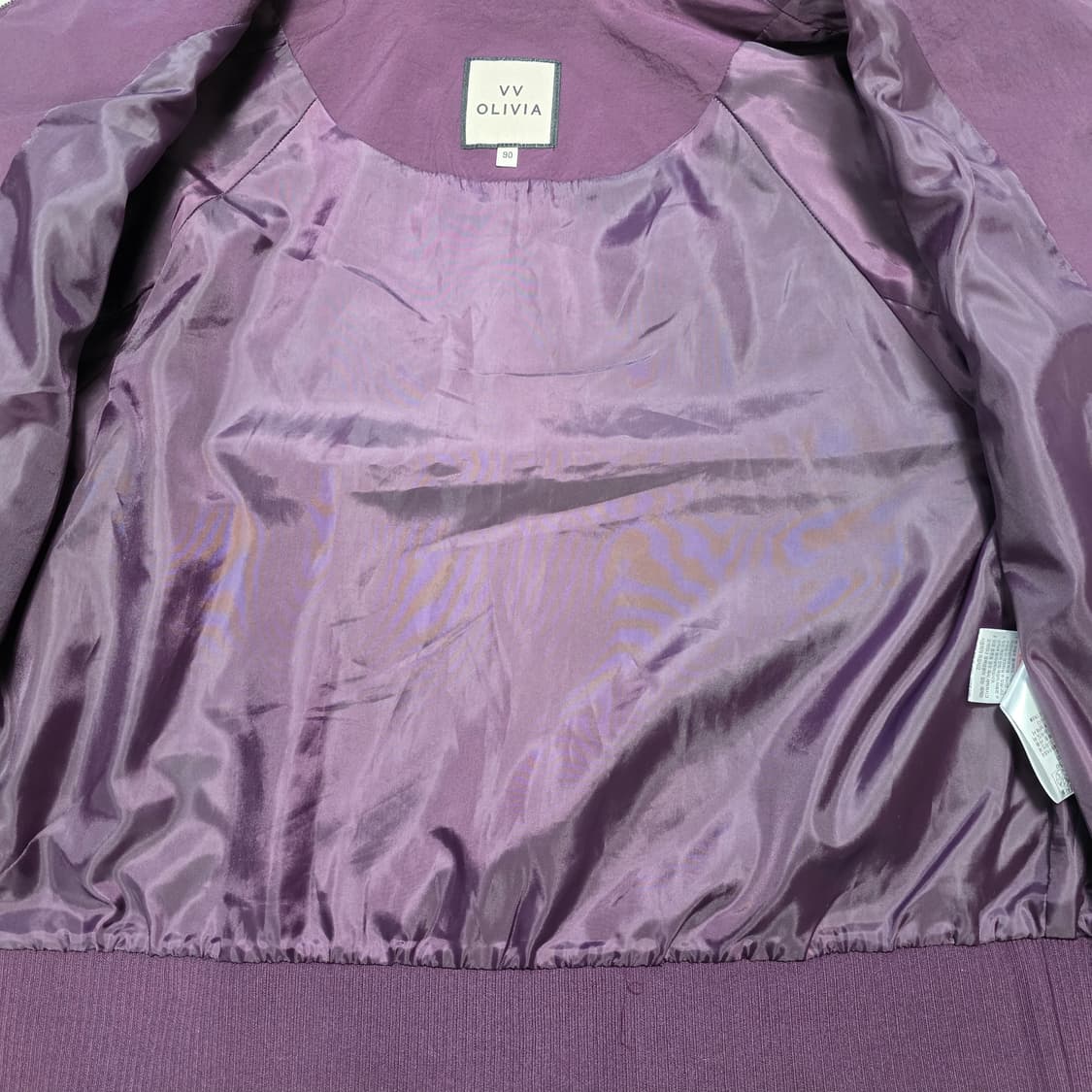 1677 VV OLIVIA 퍼플 집업 점퍼 90(55) 상품이미지5