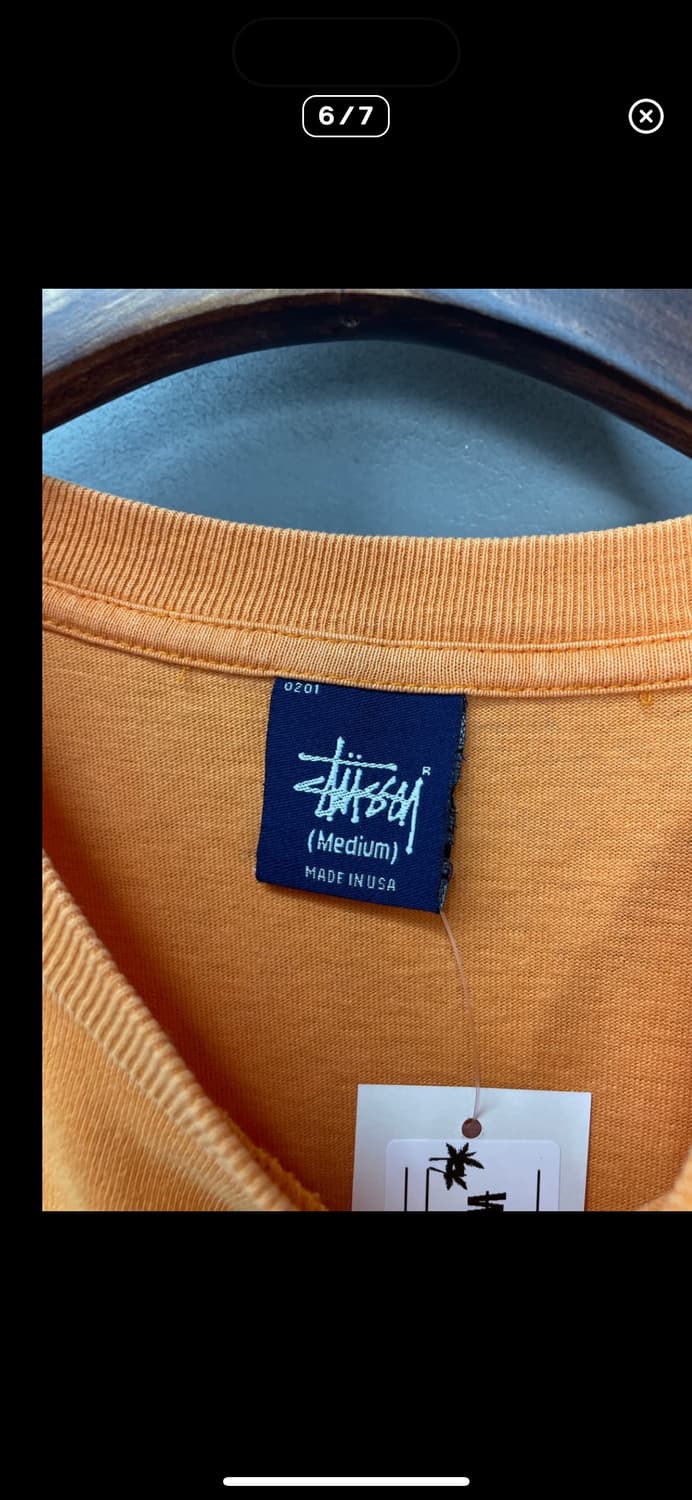 스투시 빈티지 오렌지 반팔 A2469 상품이미지6