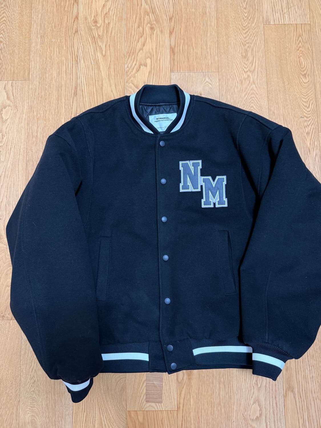 NOMANUAL 바시티 자켓 상품이미지1