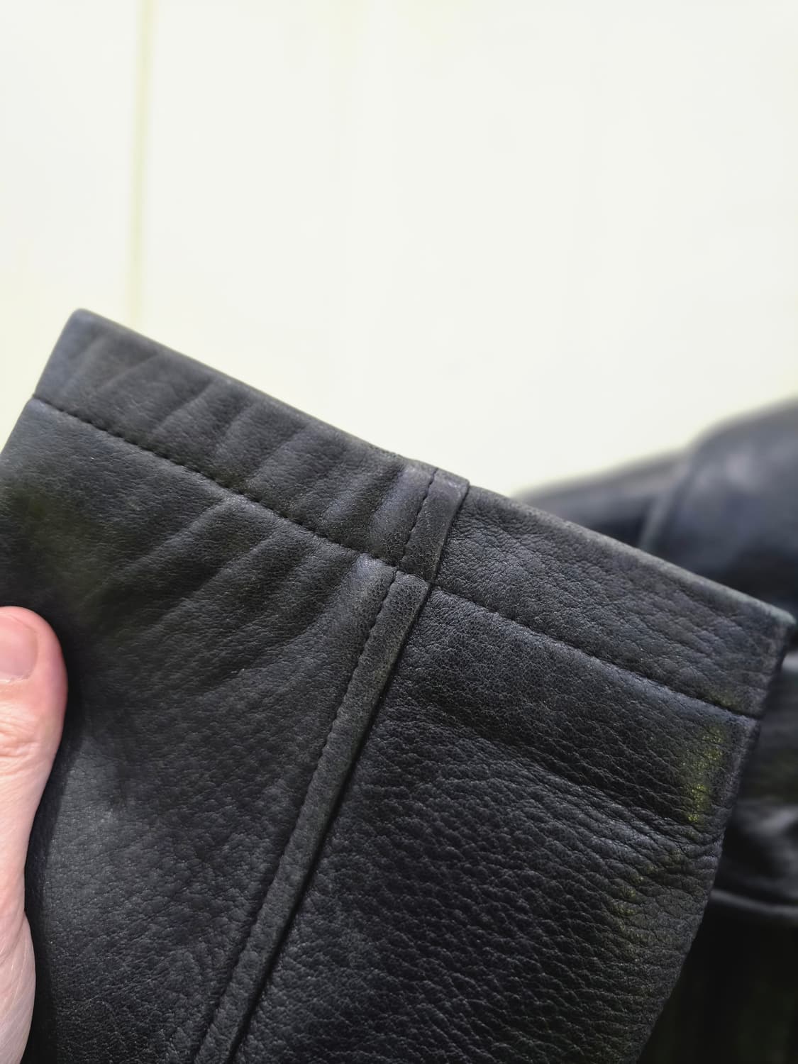 윈디클럽 블랙 가죽 자켓 100 상품이미지4