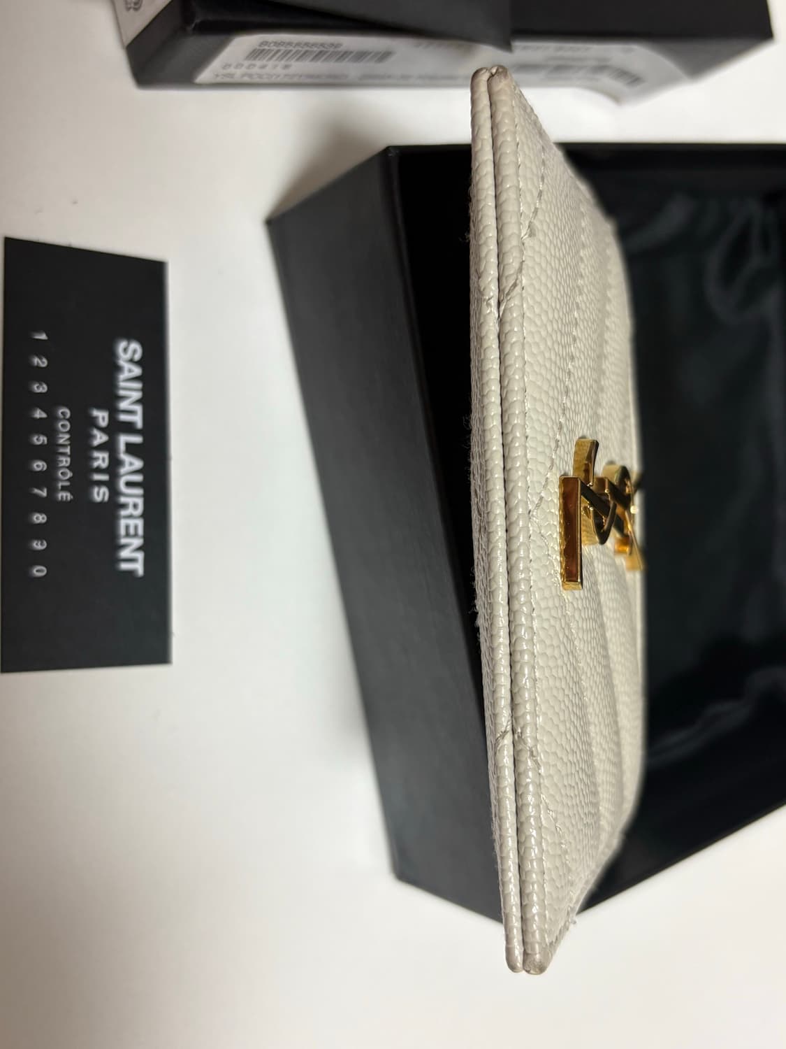 생로랑 카드 지갑 크림  상품이미지10