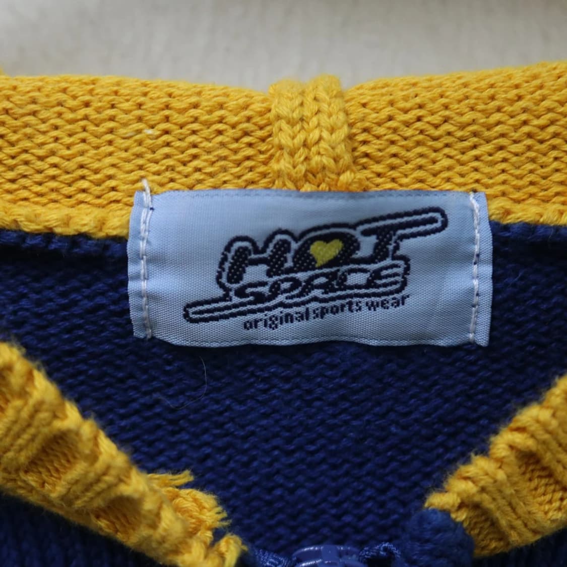 HOT SPACE 배색 니트 후드 집업 62255 상품이미지6