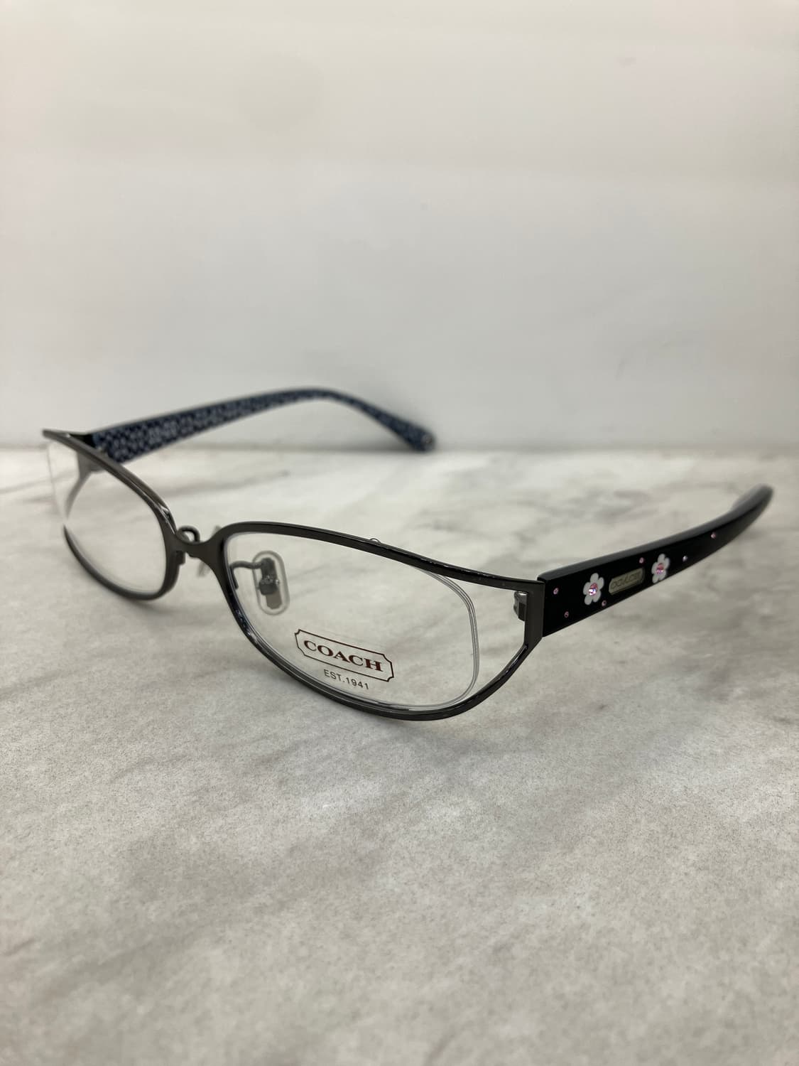 B45 코치 COACH 사이드 와이어 오벌 메탈테 안경 상품이미지9
