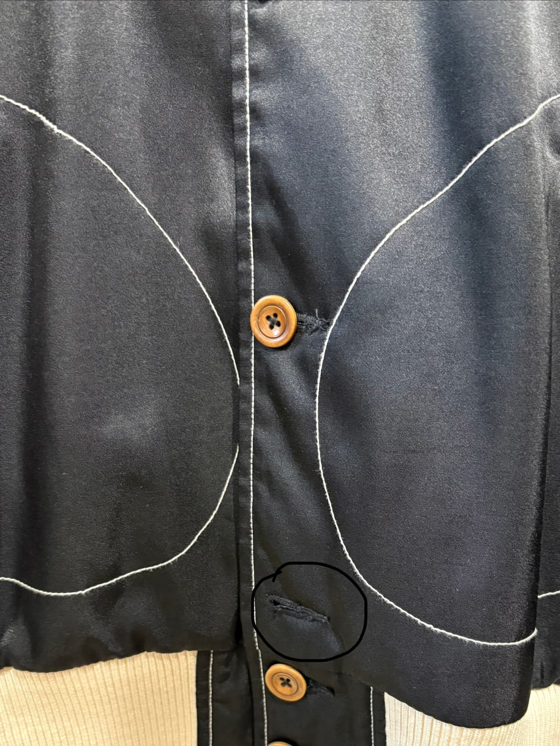 미첼앤네스 골든스테이트 워리어스 사틴 자켓 상품이미지5