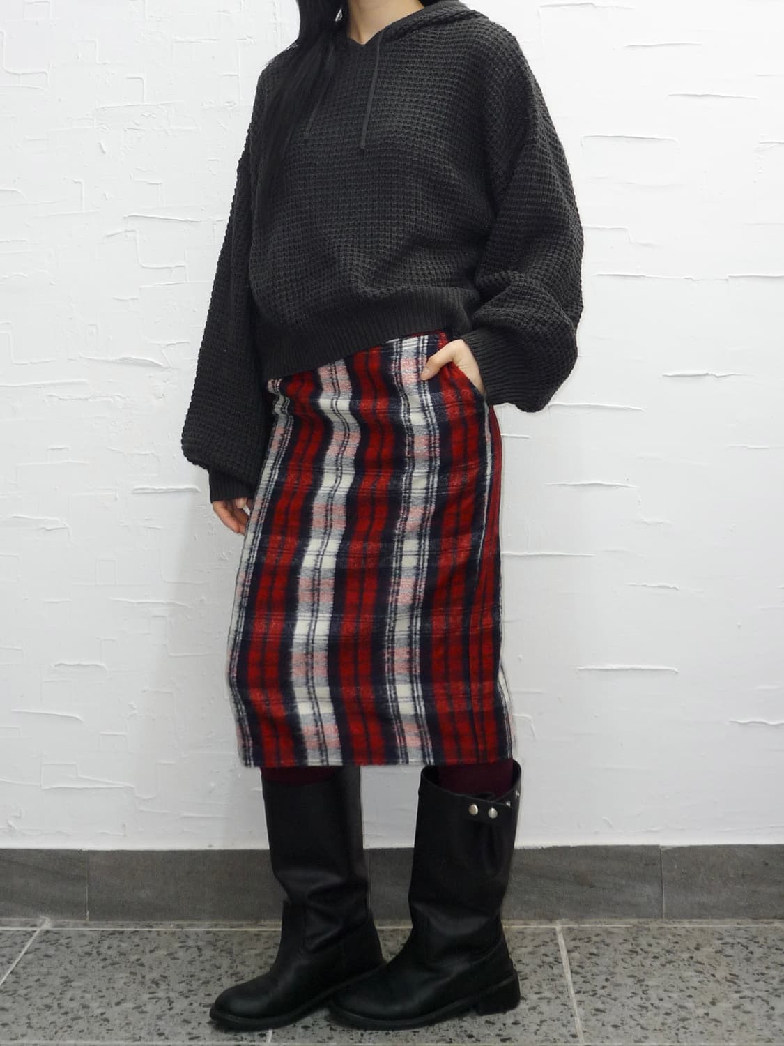 charcoal net hoodie 상품이미지3