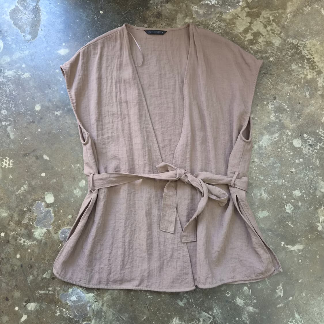 M-L) ZARA 자라 벨티드 자켓 상품이미지3