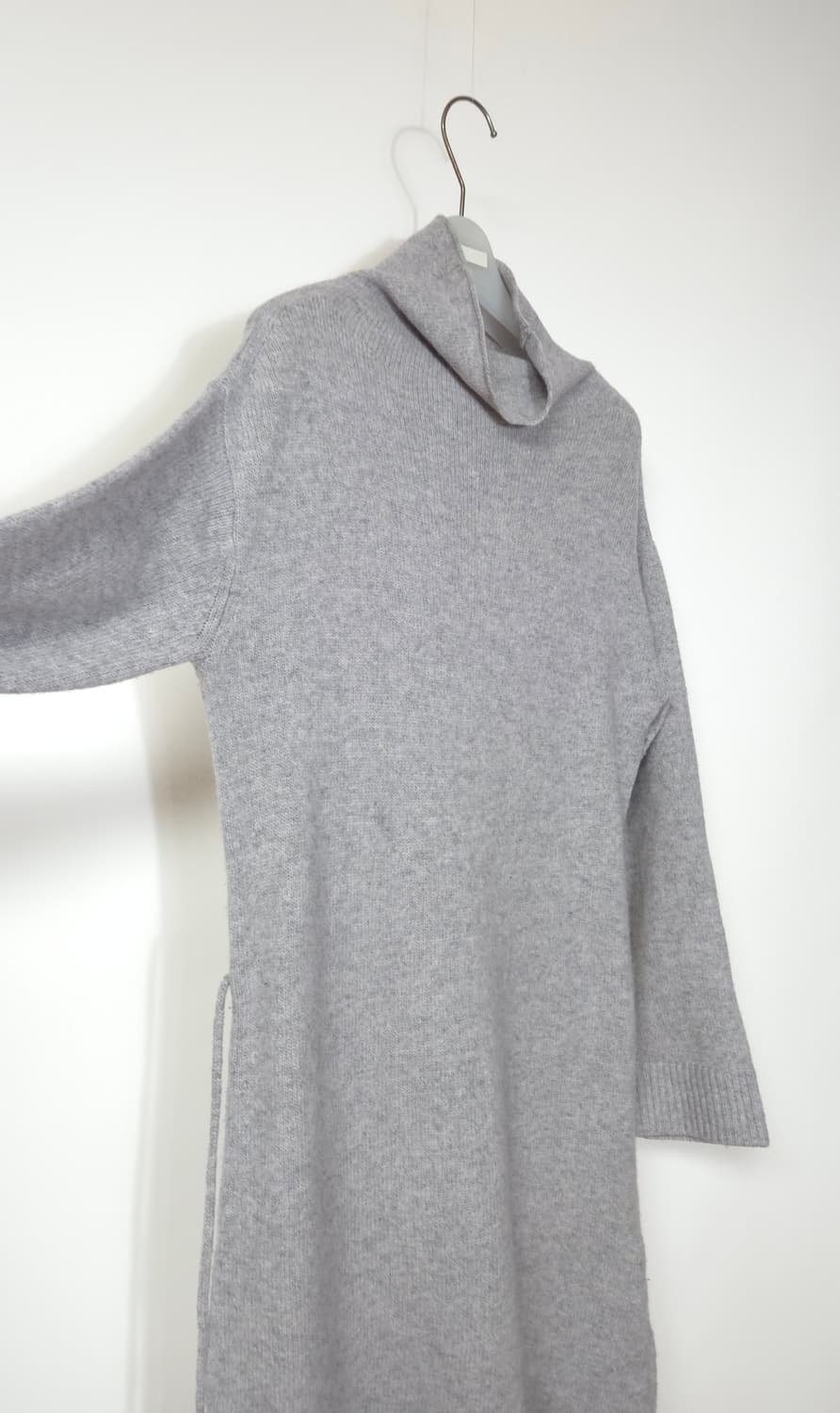 빈스 하이넥 울 캐시미어 니트 원피스 44 ~ 66 상품이미지5