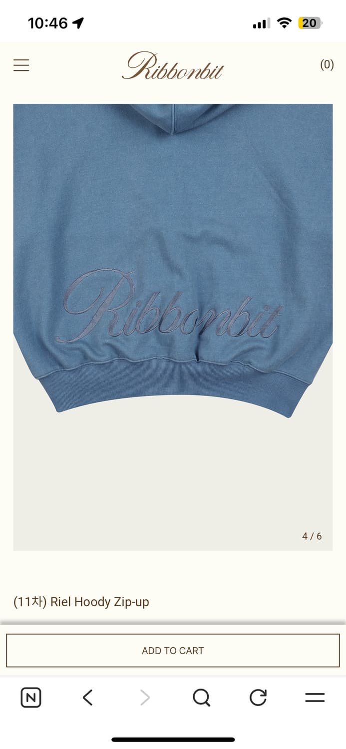 Ribbonbit Riel 후드 집업 블루 상품이미지4