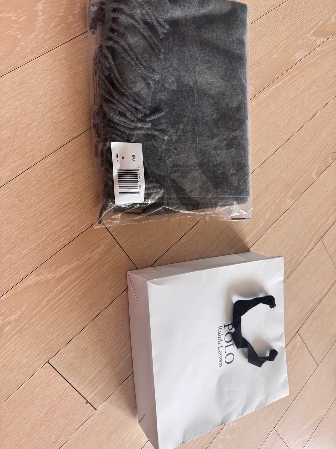 폴로랄프로렌 리사이클 그레이 울 머플러 상품이미지3