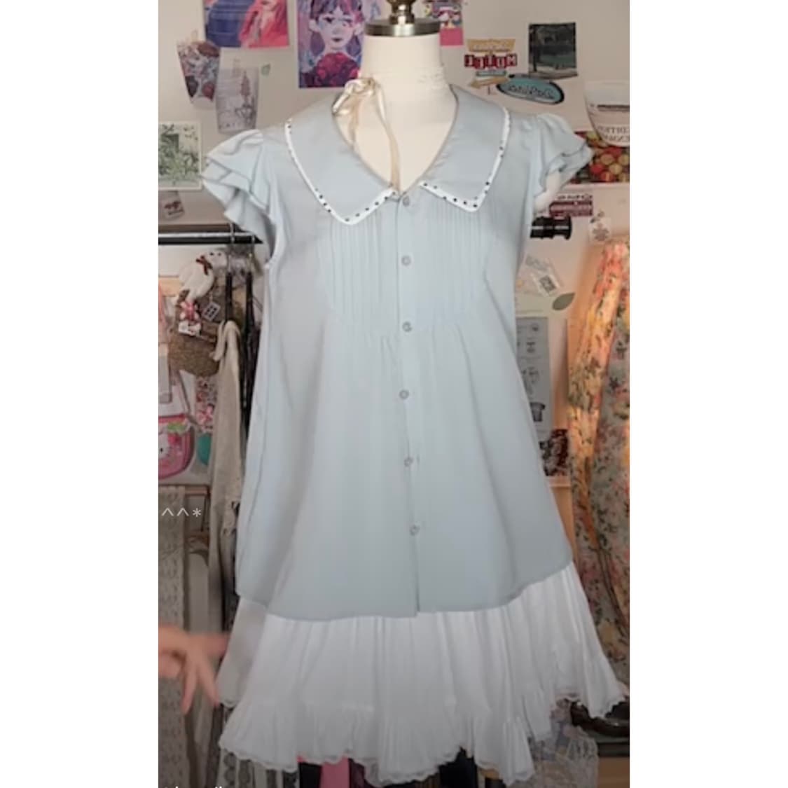 Ankrouge 앙크루즈 날개 블라우스 상품이미지3