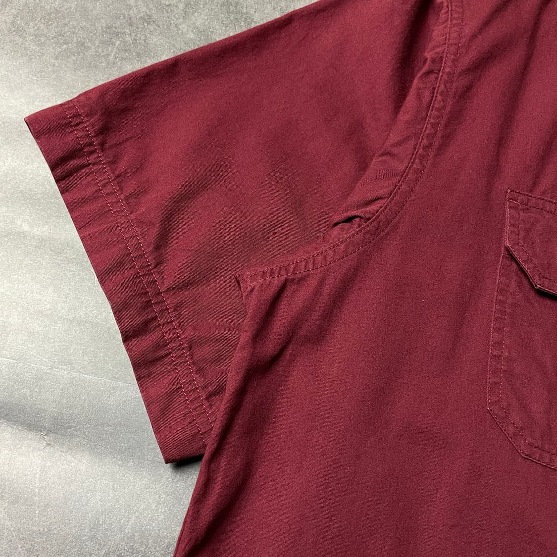WRANGLER 랭글러 빈티지 와인 플랩포켓 반팔 워크셔츠 A00988 상품이미지5