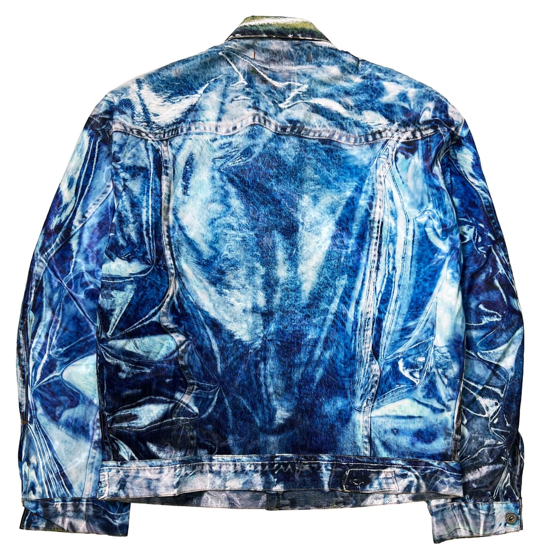 더블렛 인디고 미라지 프린티드 데님 자켓 (M) 상품이미지2