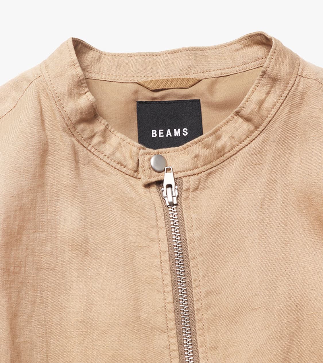 BEAMS - LINEN SINGLE RIDER JACKET 상품이미지6