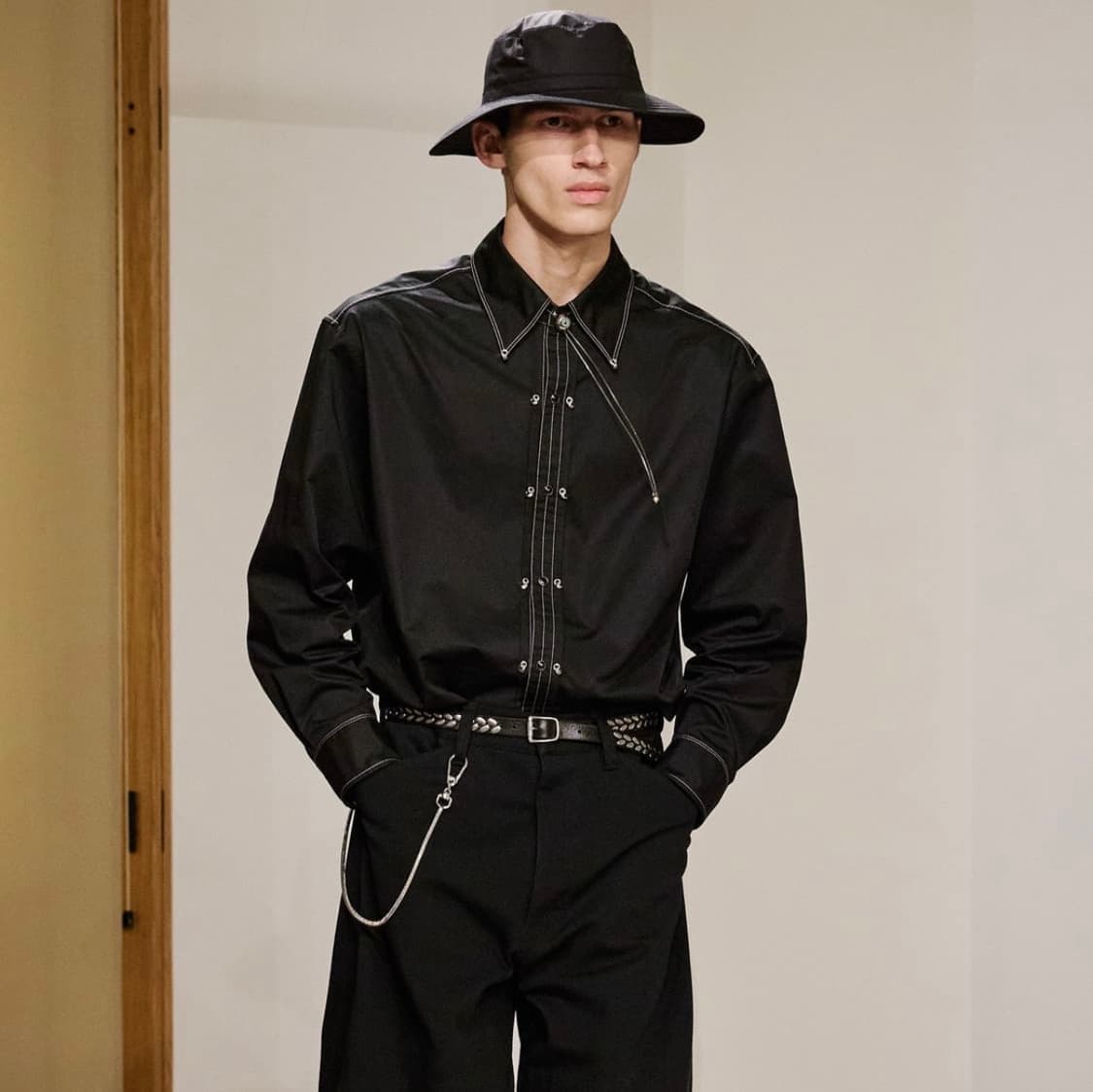 [교환] L > S,M 르메르 메탈 셔츠 상품이미지1