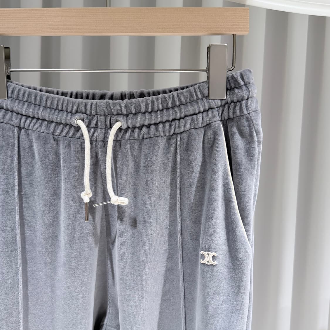 (A+/L,XS) / 셀린느 트리오페 벨벳 트랙수트 트레이닝 셋업 그레이 상품이미지7