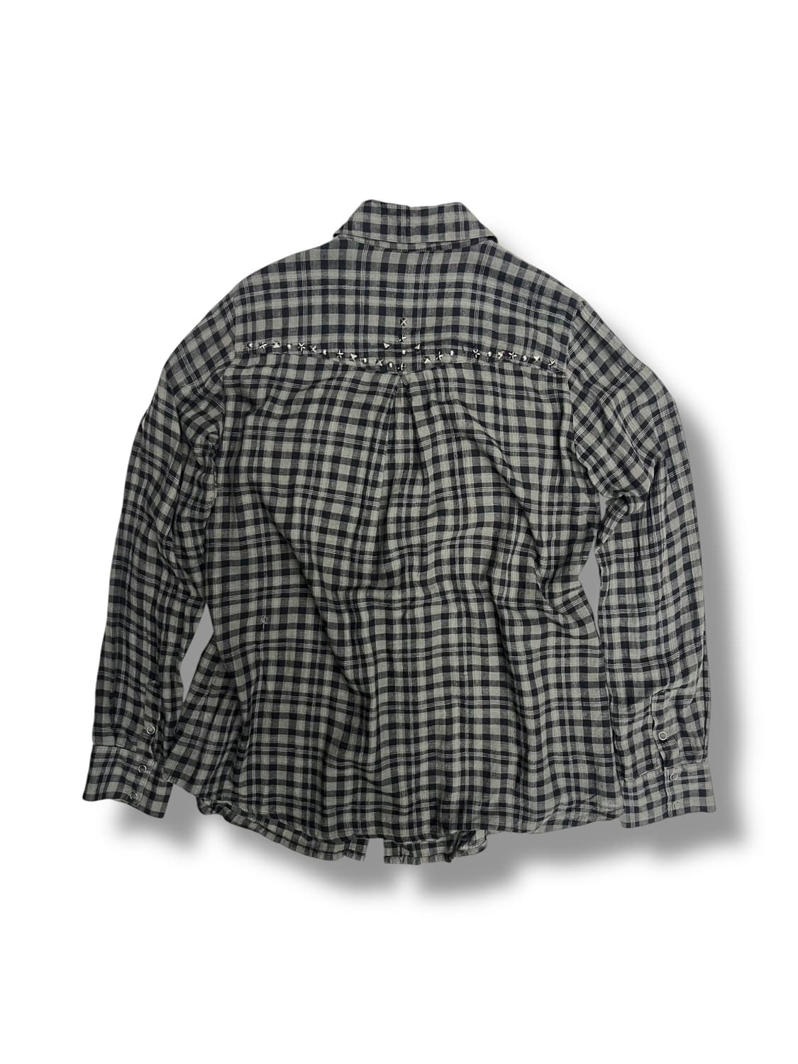 star stud check pattern shirt 상품이미지4