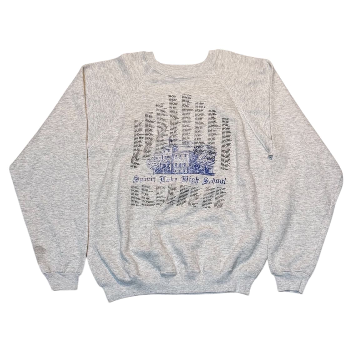 90s USA 헤인즈 맨투맨 스웻셔츠 멜란지 그레이 상품이미지1