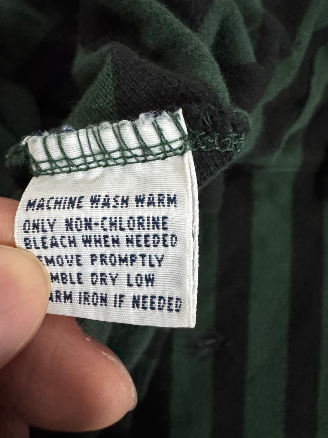 폴로 랄프로렌 스트라이프 블랙 포니 긴팔 카라티 상품이미지4