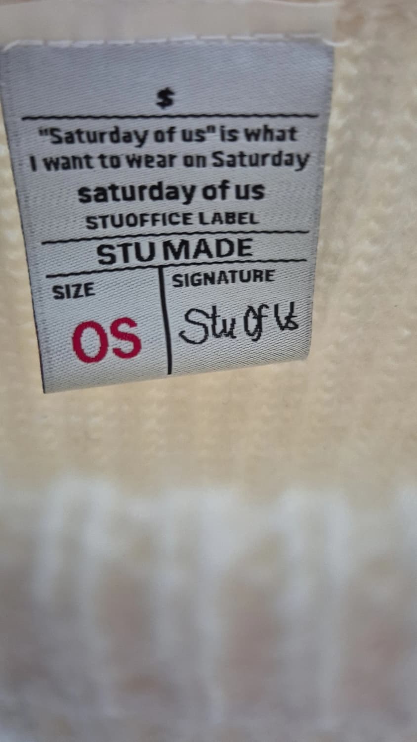 stu 디스트로이드 니트 크림 + 네임 택 상품이미지4