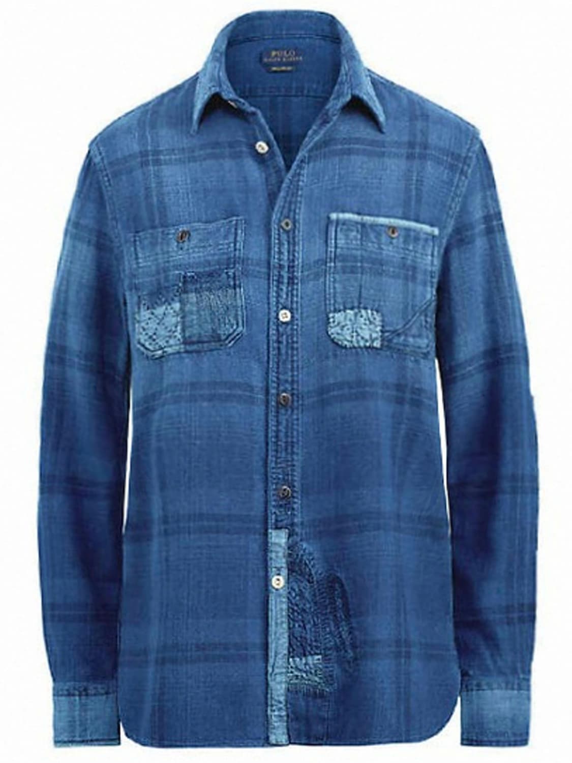 폴로 랄프로렌 사시코 리페어드 보로 인디고 워크셔츠 상품이미지4