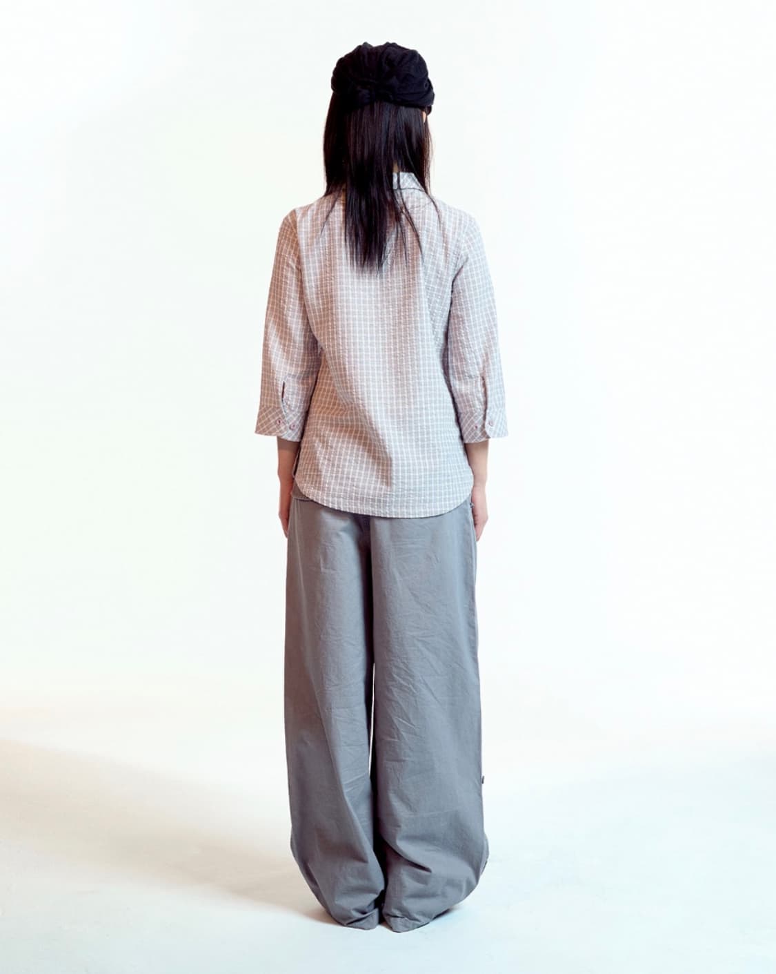 코이세이오 ROUND COLLAR CAPRI SHIRT ASH PINK  상품이미지2