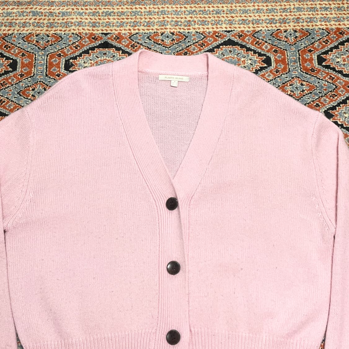 플라스틱아일랜드 핑크 가디건 여성M 상품이미지2