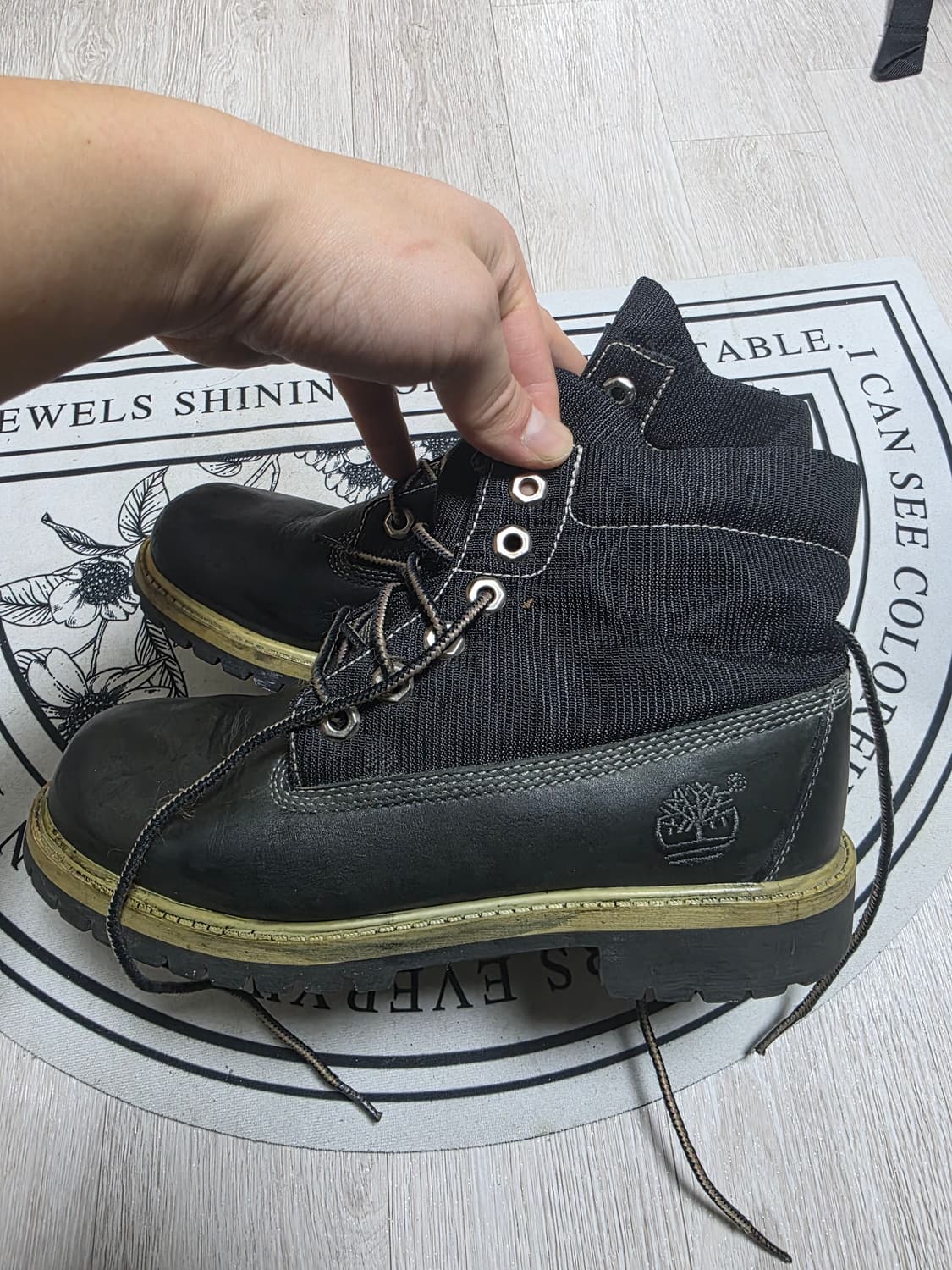 팀버랜드 여성 블랙 롤탑부츠 235 상품이미지7