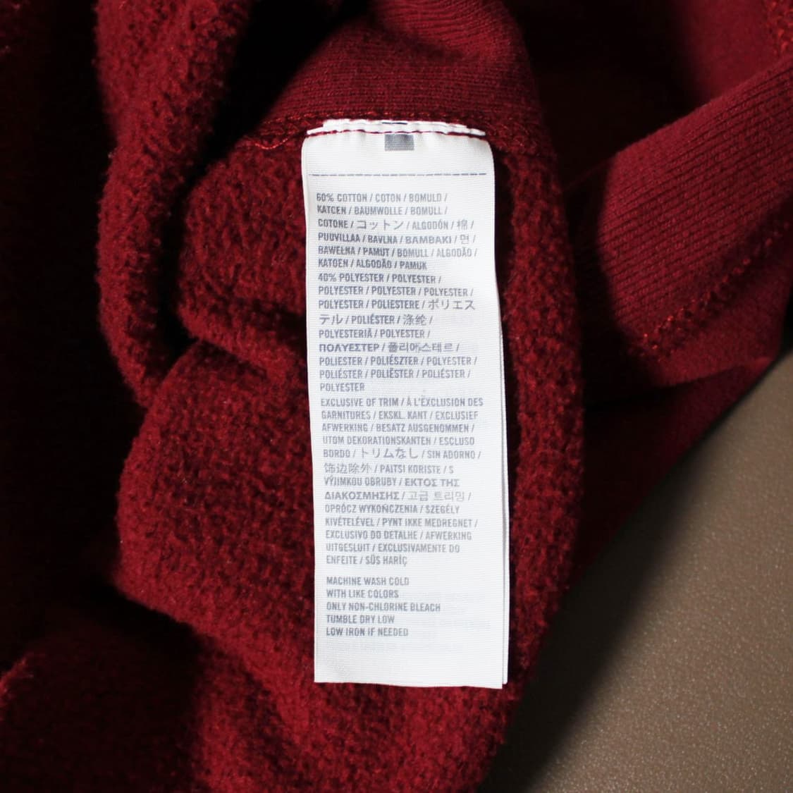 Abercrombie 아베크롬비 기모 버건디 후드티  상품이미지5