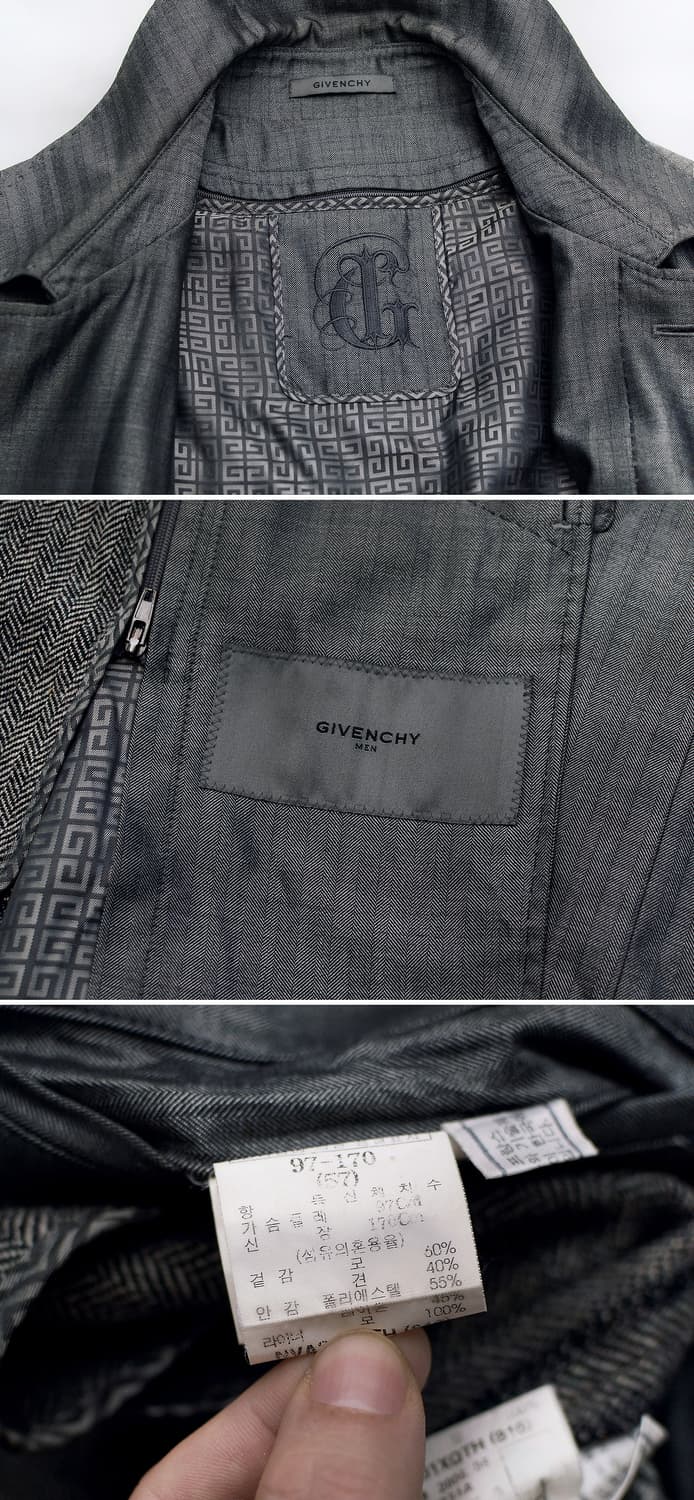 지방시 (GIVENCHY) 실크 울헤링본 클래식 벨티드 코트 (100+) 상품이미지10