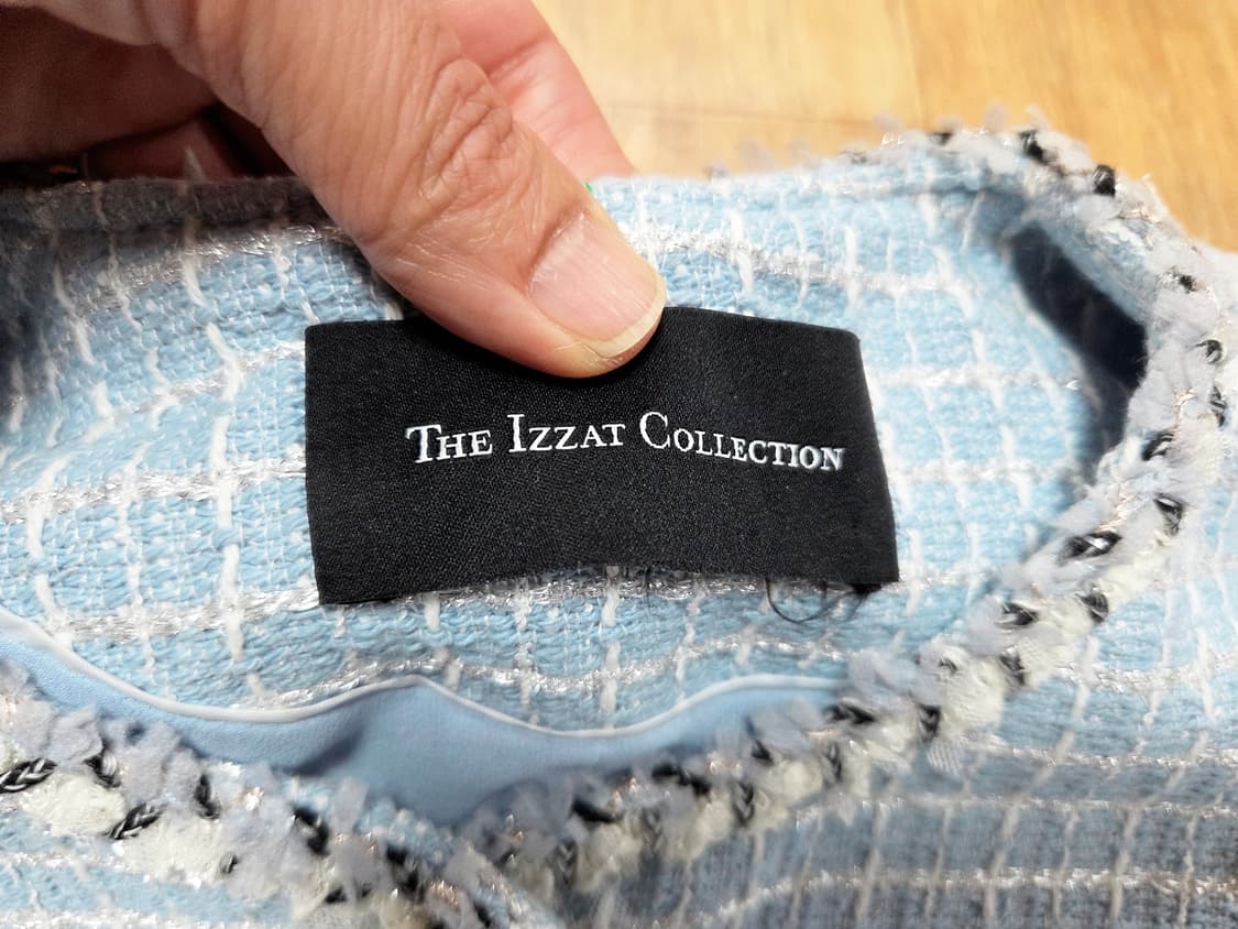 더아이잗컬렉션 브레이드 디테일 트위드자켓 55-66 상품이미지8