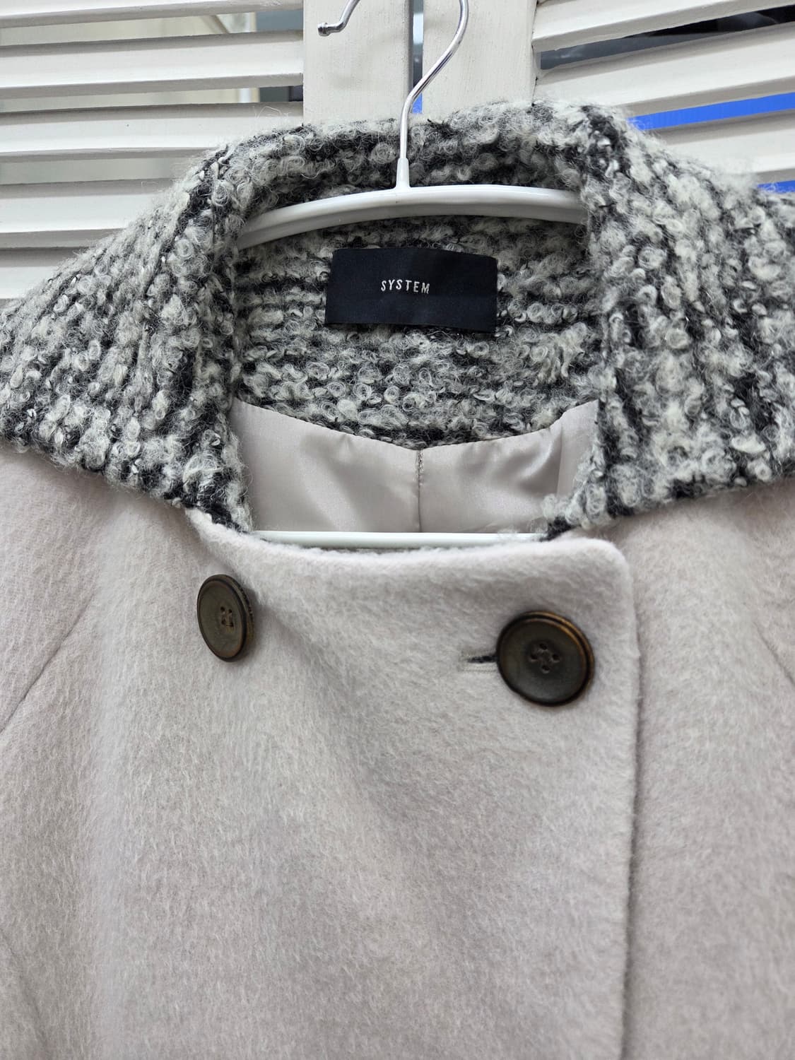 시스템 울 알파카 더블 코트 상품이미지3