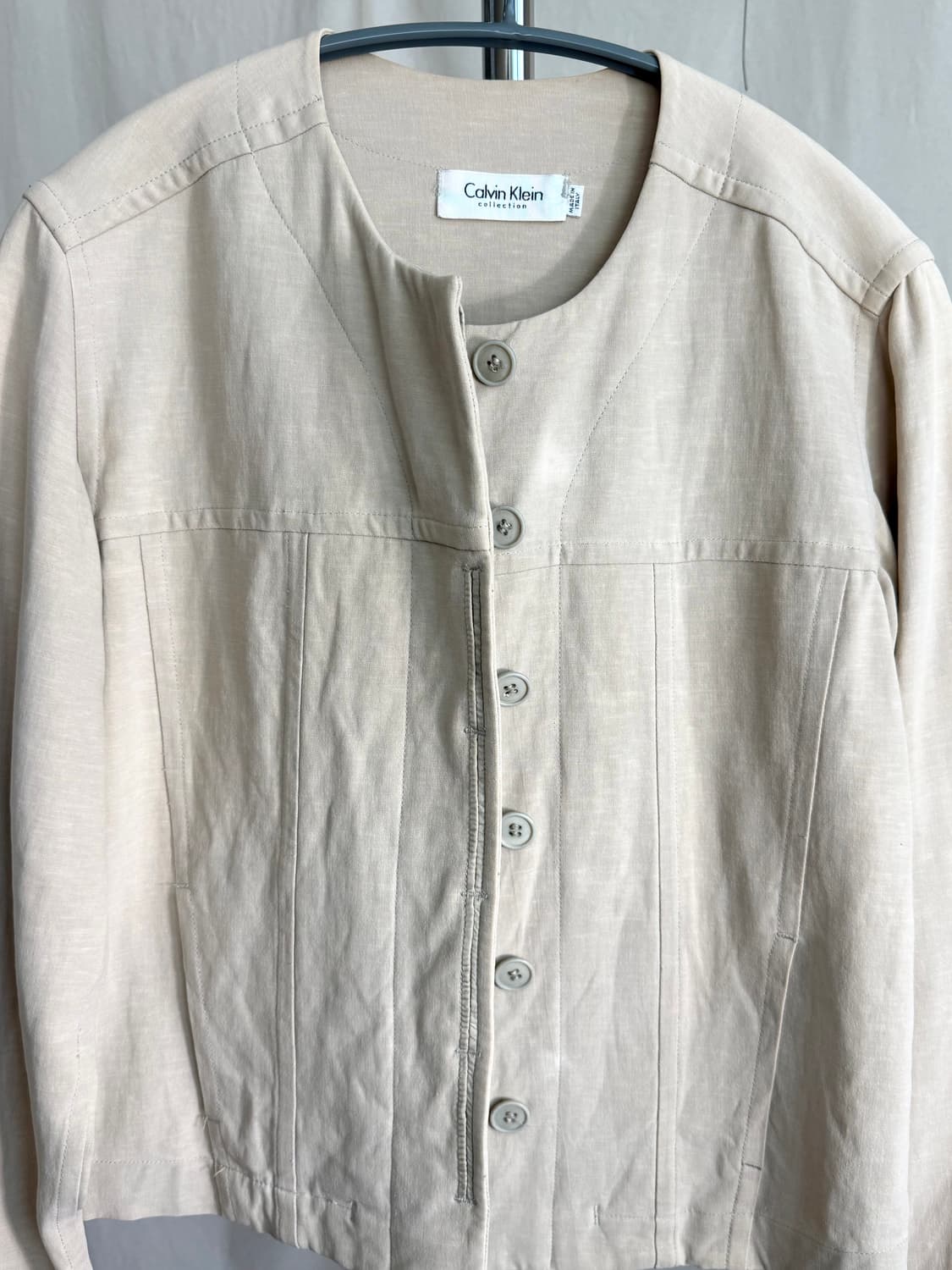Calvin Klein Collection 미니멀 코튼 린넨 자켓 상품이미지7