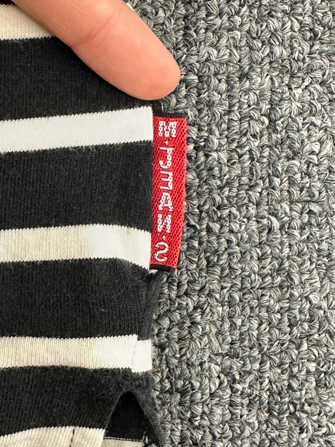 M)미치코런던 빈티지 여성 스트라이프 레이스 롱슬리브 상품이미지4