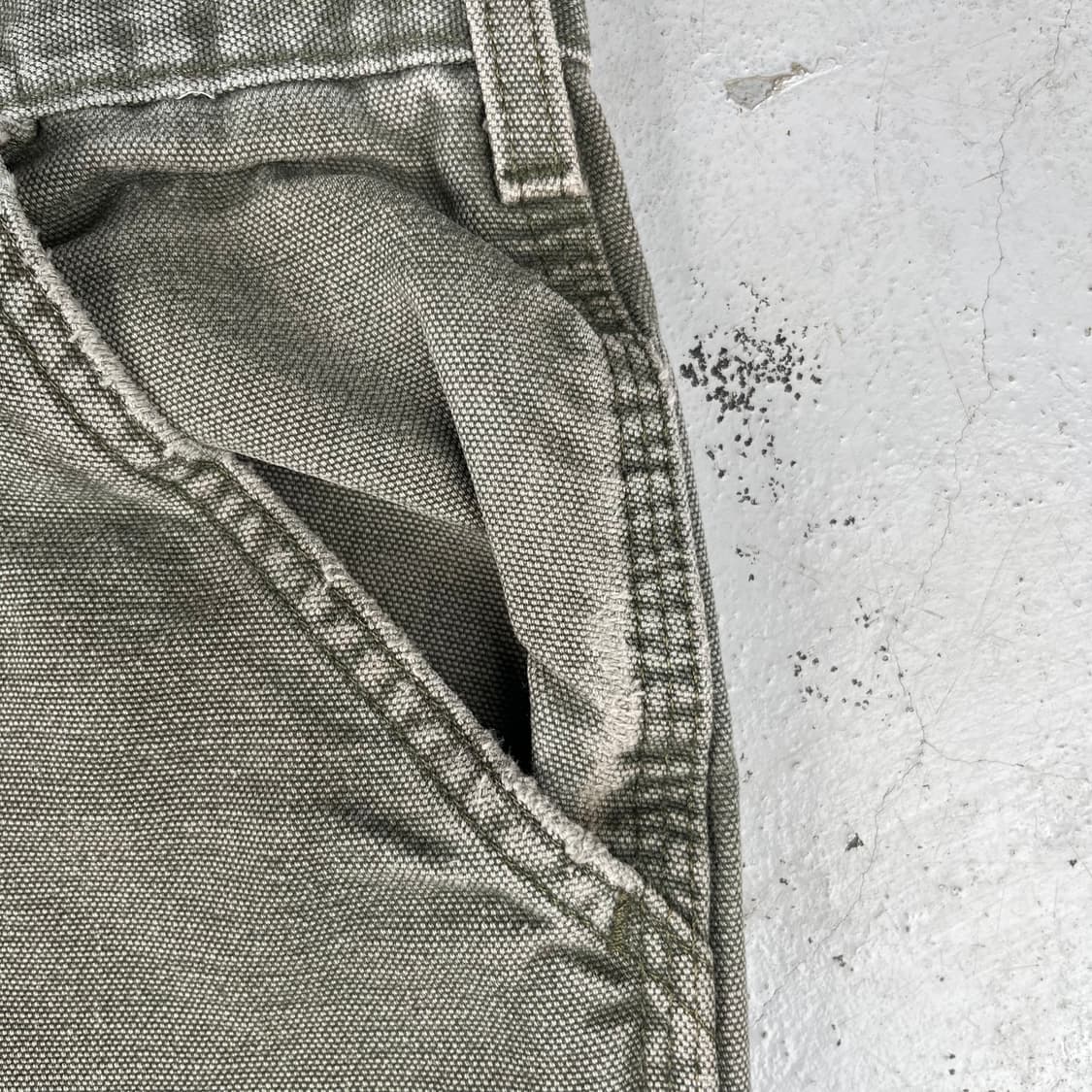 빈티지 칼하트 모스그린 싱글니 카펜터 팬츠 B11MOS 상품이미지7