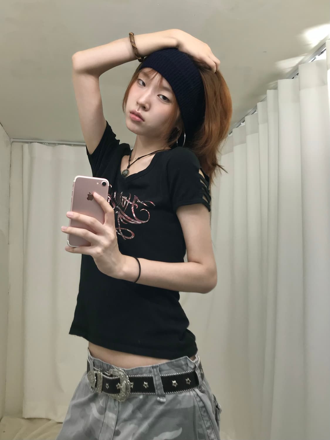 할리데이비슨 펑크 슬리브 반팔 티셔츠 상품이미지1