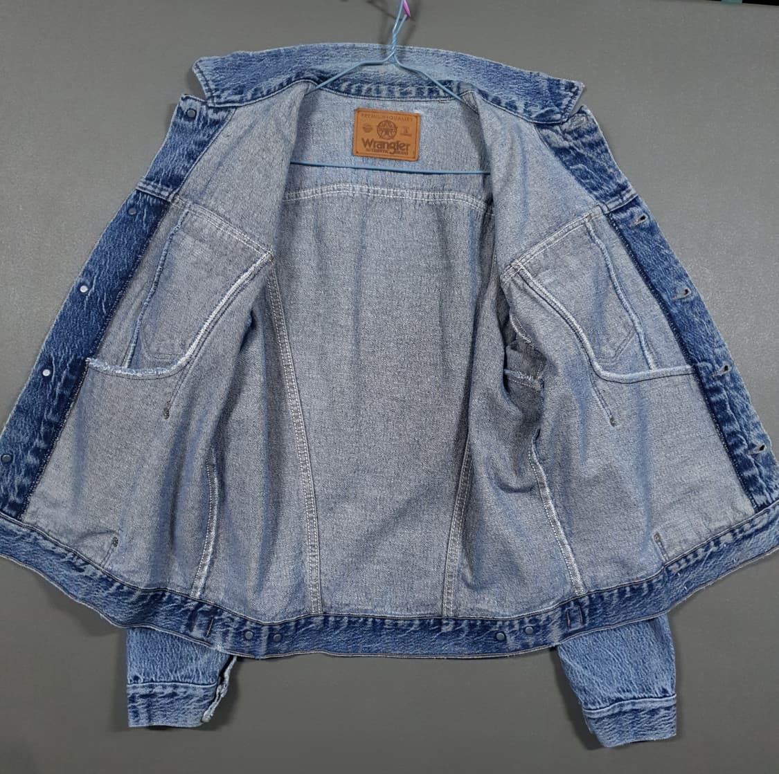 L) Wrangler 랭글러 00s 웨스턴 트러커 워크 데님 자켓 청자켓 상품이미지6