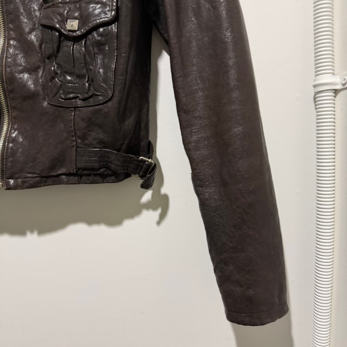 빈티지 램스킨 레더 자켓 상품이미지4