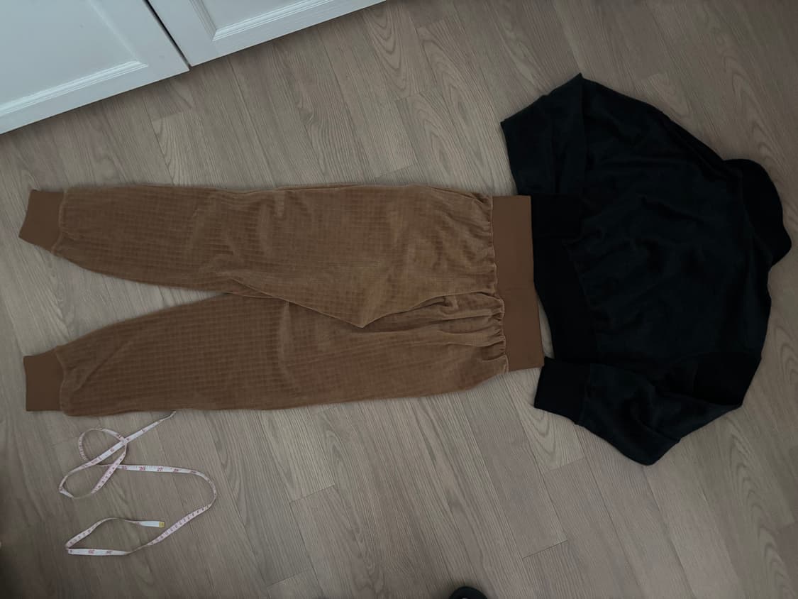 일회착  나이키 벨루어 벨벳 코듀로이 골덴 반크롭카라티 조거팬츠세트m 상품이미지10