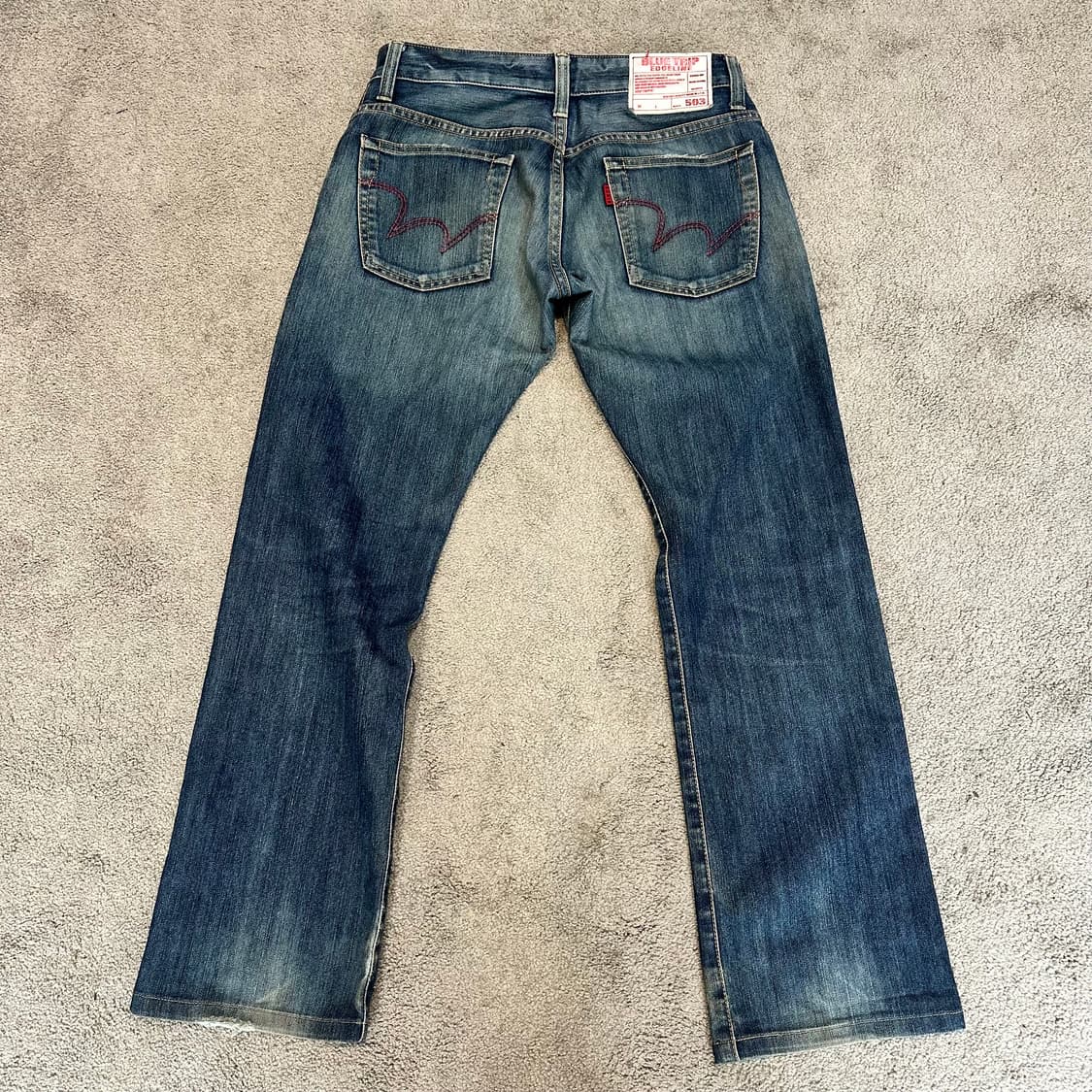 에드윈503 블루트립 레귤러 스트레이트핏 데님 팬츠(29) 상품이미지6