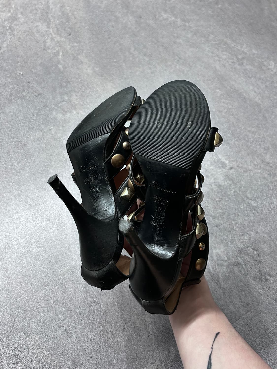 Blumarine 블루 마린 스터드 샌달 힐 상품이미지6