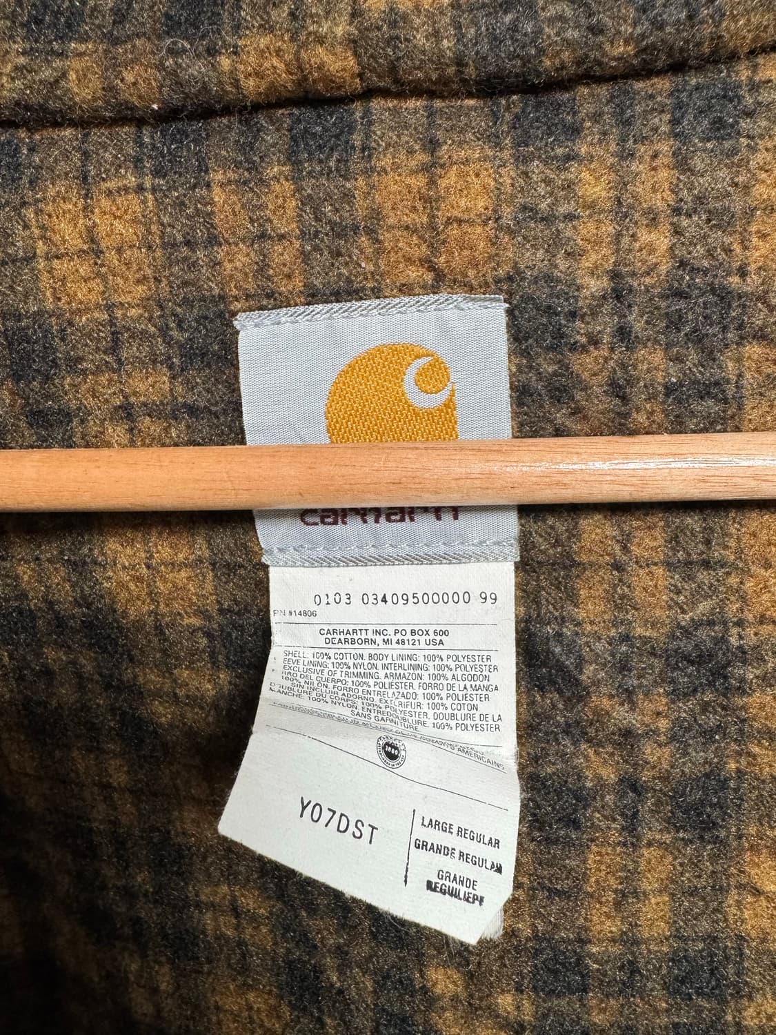 2001 빈티지 칼하트 데님 자켓 상품이미지5