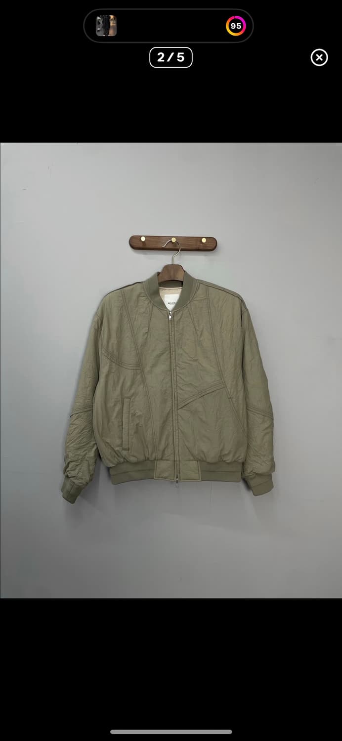 벨리에 오버사이즈 링클 봄버 재킷 A2424 상품이미지2