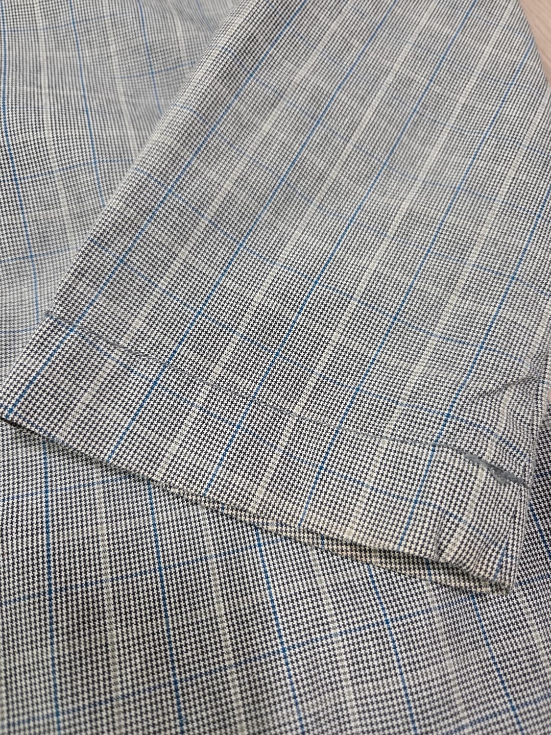 빔즈 글렌 체크 쉽스킨 디테일 워크 재킷 상품이미지6